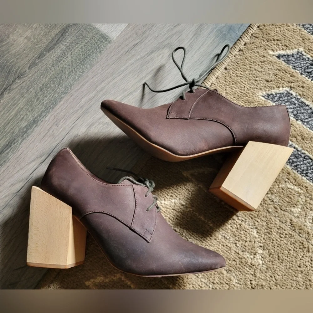 JEFFREY CAMPBELL x FREE PEOPLE wooden heeled shoes - Picture 4 of 9